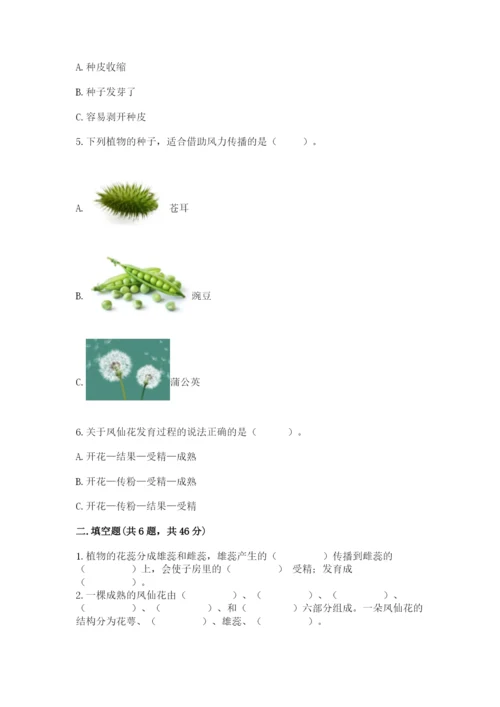 科学四年级下册第一单元植物的生长变化测试卷附参考答案（考试直接用）.docx