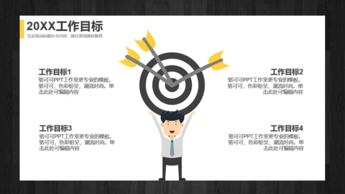 年中工作总结商务通用PPT模版