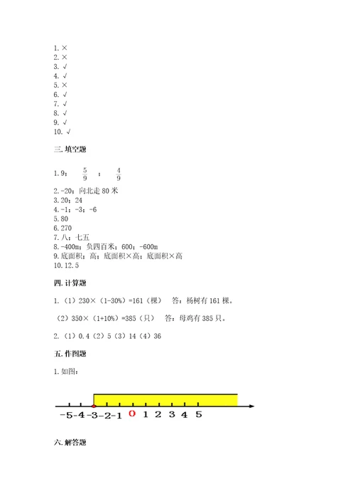 苏教版六年级数学小升初检测试题及参考答案（典型题）