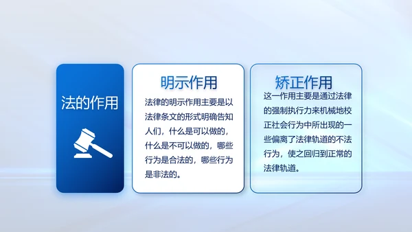 蓝色大气司法法律讲座工作总结PPT动态模板