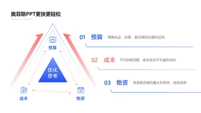简约风循环关系3项PPT单页