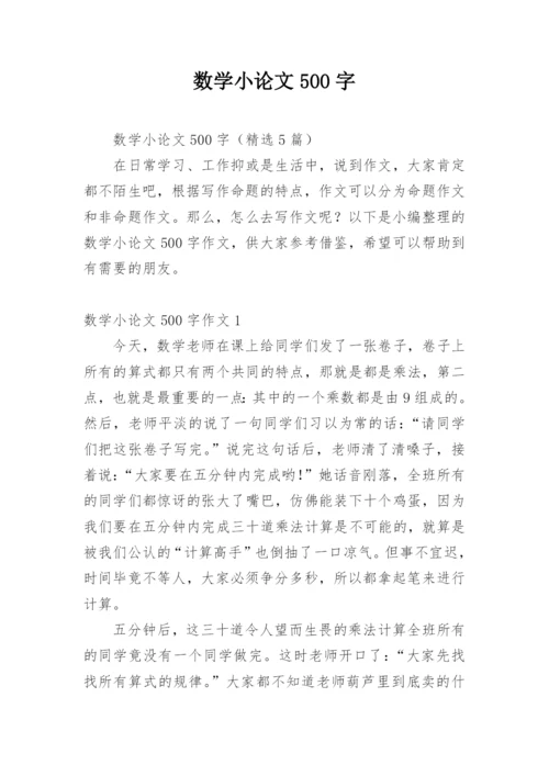 数学小论文500字.docx
