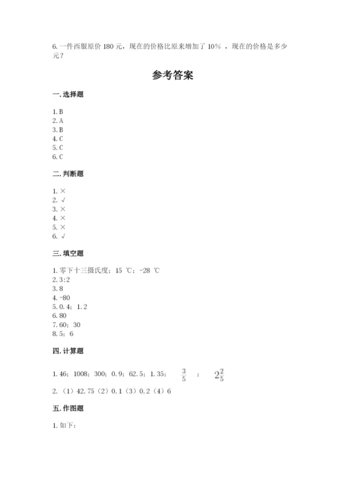 新会市六年级下册数学期末测试卷精品附答案.docx