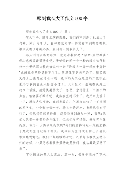 那刻我长大了作文500字.docx