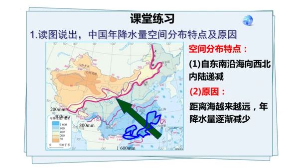 4.3降水的变化与分布七年级地理上册同步课件（人教版2024）（共23张PPT）