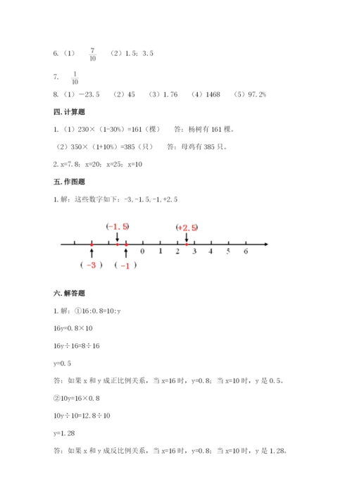 甘肃省小升初数学期末测试卷及参考答案1套.docx