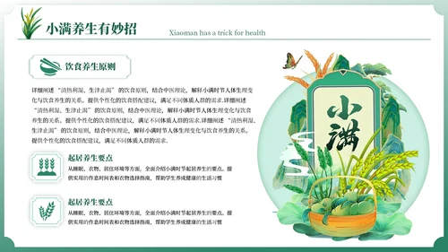 小满中国风教育教学通用模板PPT模板