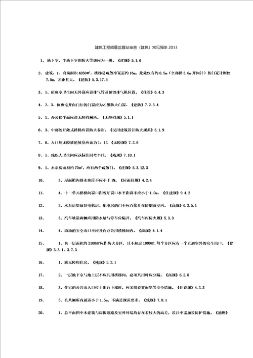 建筑常见强条共15页