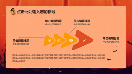 砖红色万圣节PPT模板
