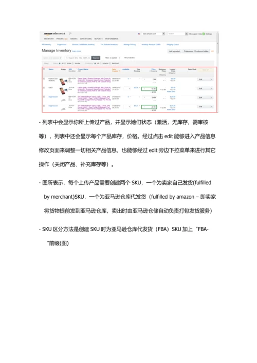 亚马逊销售培训手册模板.docx