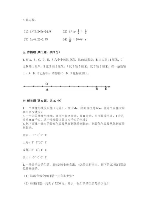 沈阳市小升初数学测试卷1套.docx