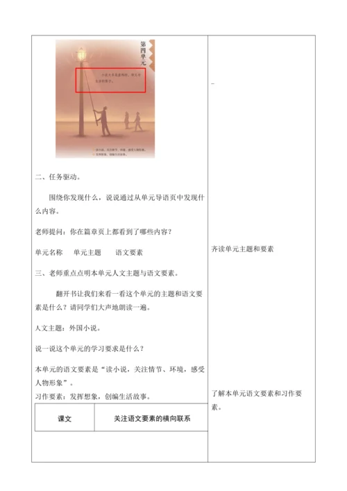 六上第4单元 导读课第1课时