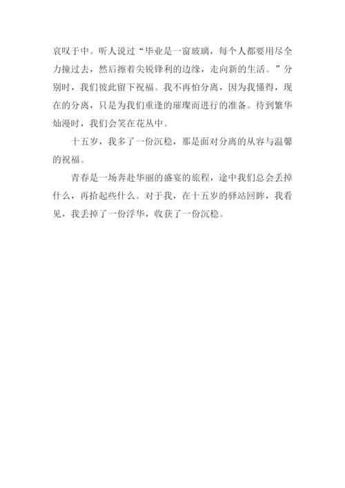 十五岁我多了一份沉稳作文600字.docx