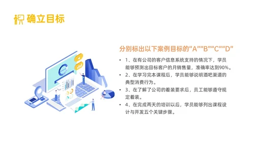 黄色简约形状内训师培训课件开发ppt