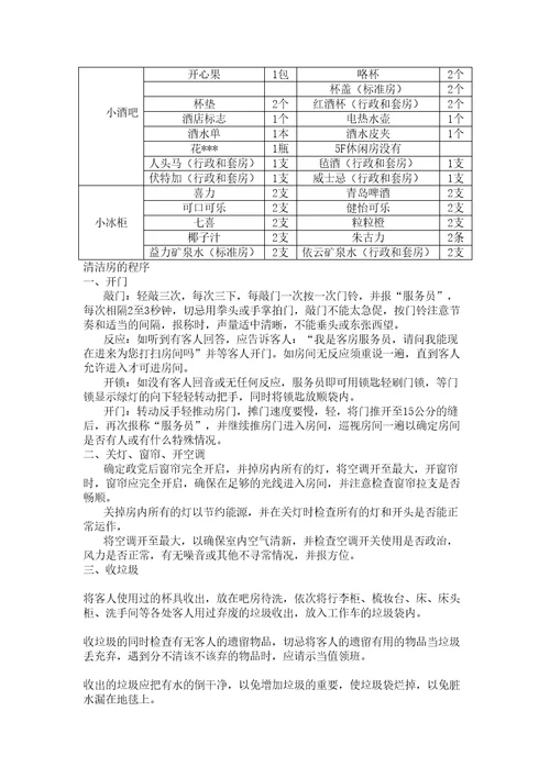 酒店客房培训