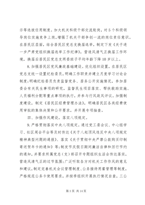 社区党风廉政建设自查报告范文.docx