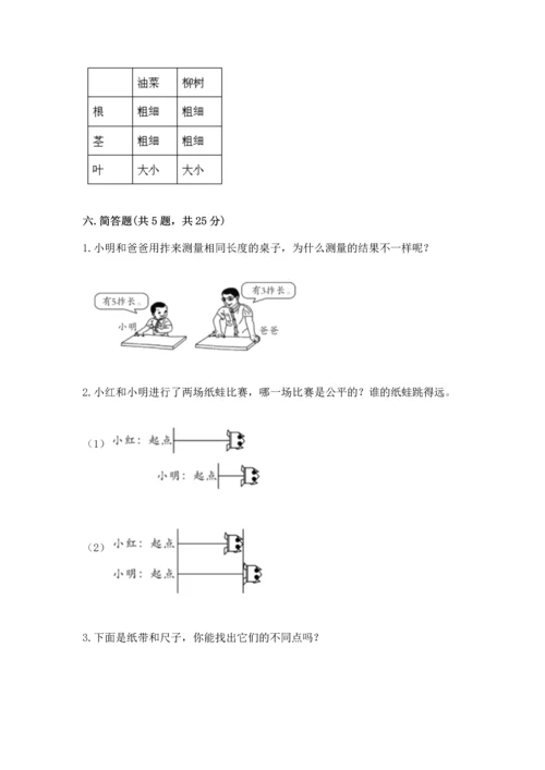 教科版小学一年级上册科学期末测试卷（精华版）.docx