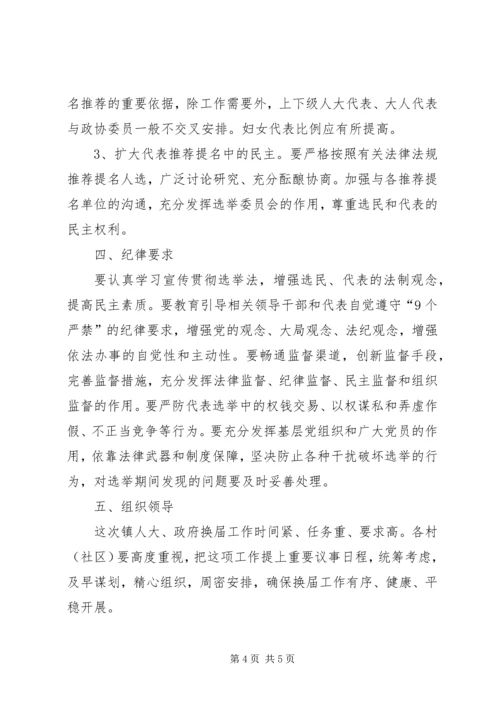 镇人大换届选举工作实施方案.docx
