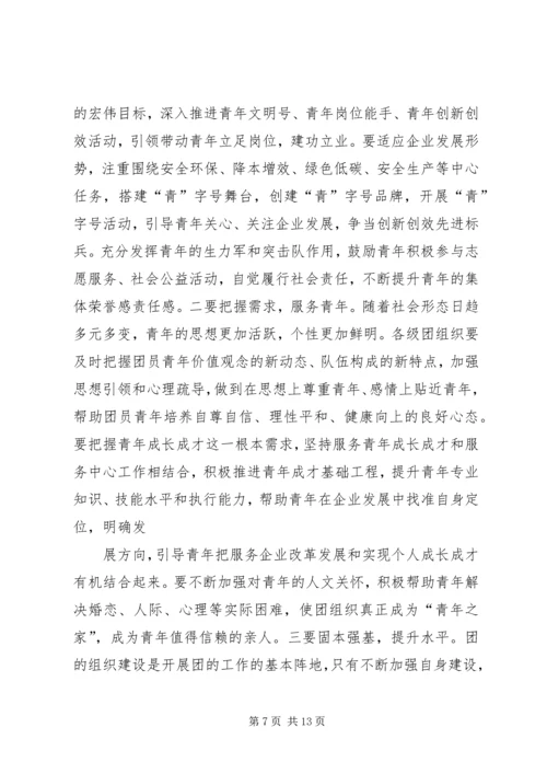 共青团团代会闭幕词精选.docx