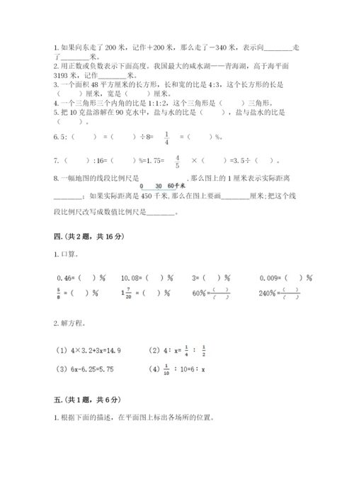 人教版六年级数学下学期期末测试题附答案【黄金题型】.docx