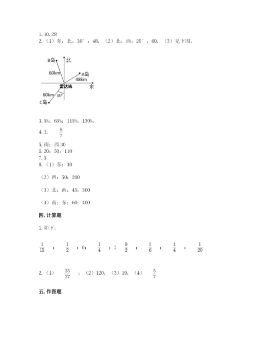 小学数学六年级上册期末卷含完整答案【名师系列】.docx