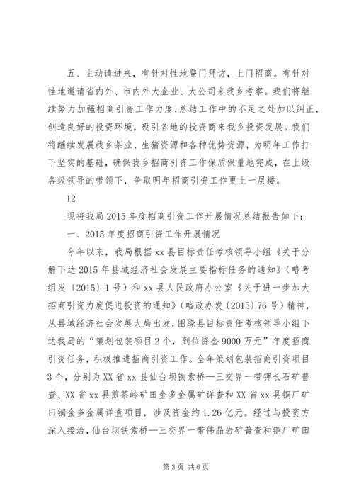 乡镇年度招商引资工作总结.docx