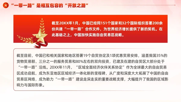 党建一带一路倡议十周年的启示党课课件PPT模板