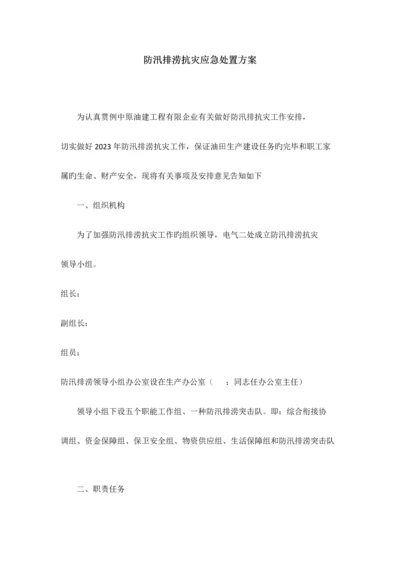 防汛排涝抗灾应急处置方案.docx