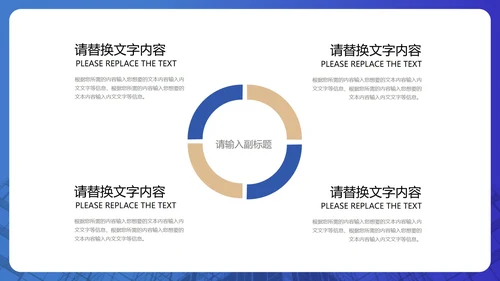 蓝色简约风地产工作职场述职报告PPT模板