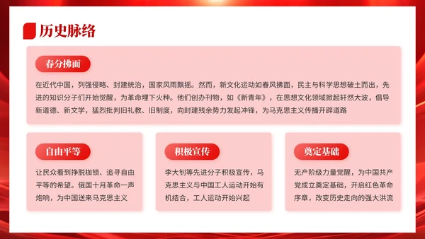 红色党政风格信仰之光时代之魂PPT模板