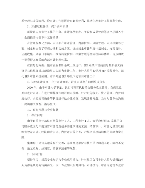 精编之审计人员个人年度工作总结范本5篇.docx