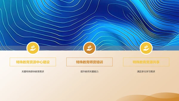 黄色渐变教育年终成果展示PPT模板