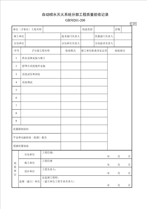 自动喷水灭火系统内业资料 3