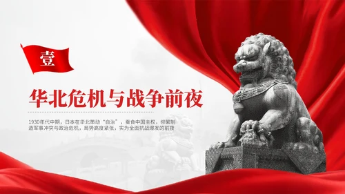 红色党政风民族记忆历史警钟红色文化宣传PPT