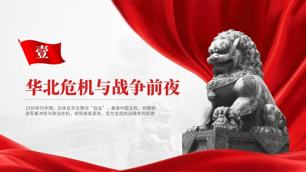 红色党政风民族记忆历史警钟红色文化宣传PPT