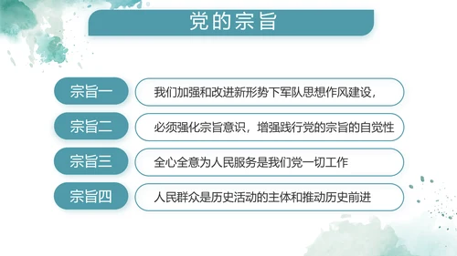 蓝色大气军事部队士兵训练动态PPT