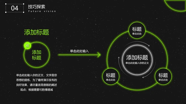 平面设计酸性风格设计经验分享通用PPT模板