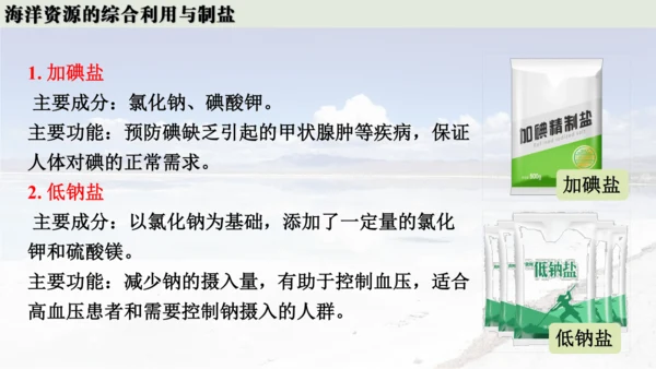 跨学科实践活动8  海洋资源的综合利用与制盐课件(共39张PPT内嵌视频)