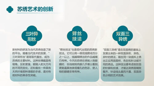 非遗文化江南苏绣PPT模板下载