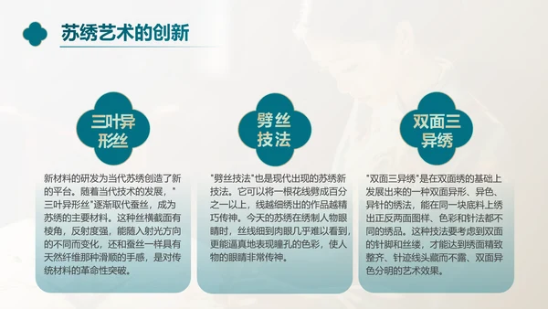 非遗文化江南苏绣PPT模板下载