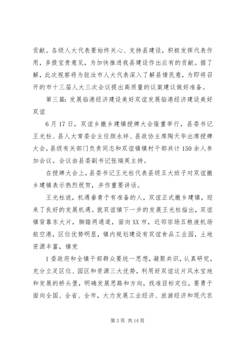 人大代表视察双谊工业园区建设.docx