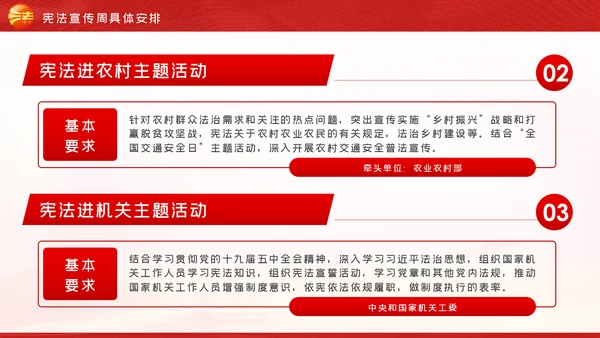 国家宪法日全国法制宣传日宪法宣传周工作方案PPT