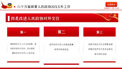 全国两会政协会议工作报告学习解读党政党课PPT