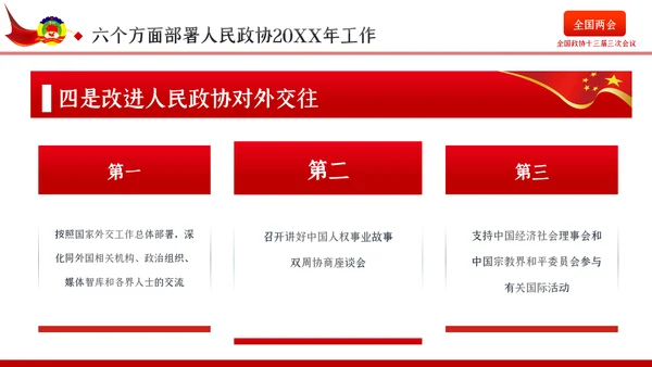 全国两会政协会议工作报告学习解读党政党课PPT