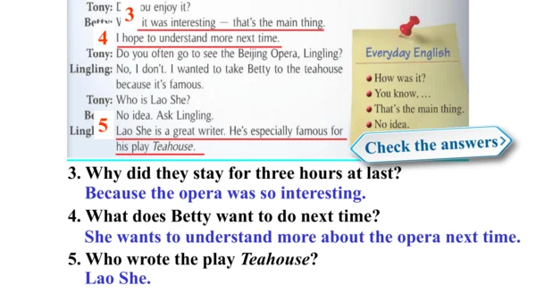 Module 5 Unit 1 I wanted to see the Beijing Opera.