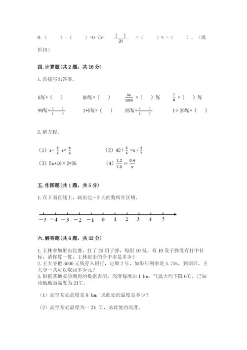 六年级下册数学期末测试卷附参考答案【模拟题】.docx