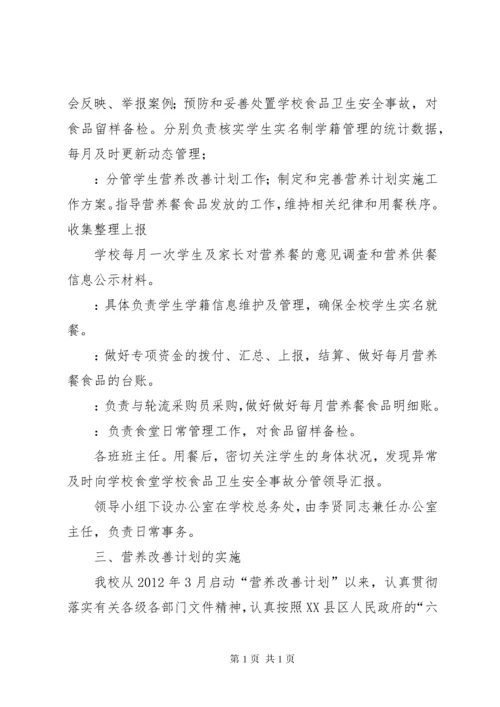 岔河第二中学营养改善计划实施方案.docx