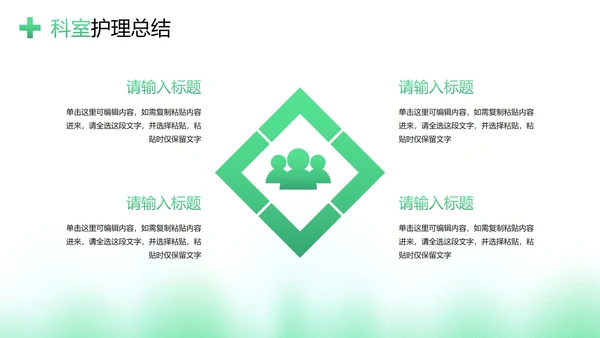 医学医疗护士长述职工作汇报PPT模板