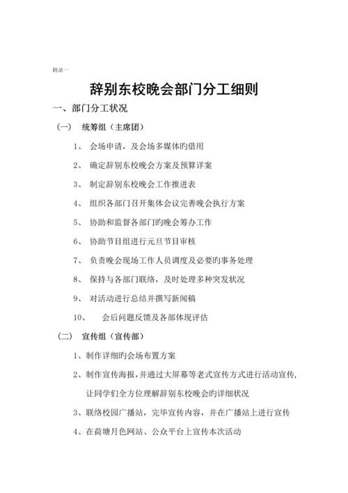 告别东校晚会策划案.docx