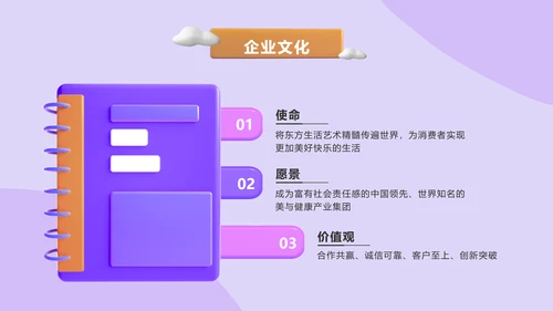 3D简约新员工入职培训美妆行业hr必备